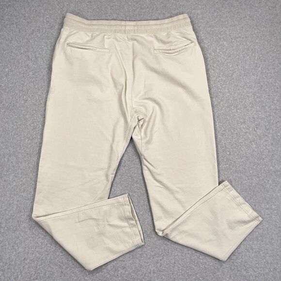 Buck Mason Sweatpants Mens XL Ivory Brushed Loopback French Terry Lounge Pants - Picture 2 of 12